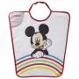 Mickey Mouse - Bavoir Maternelle Arc en ciel 2éme Age "Je m'Appelle" - 35 x 38 cm