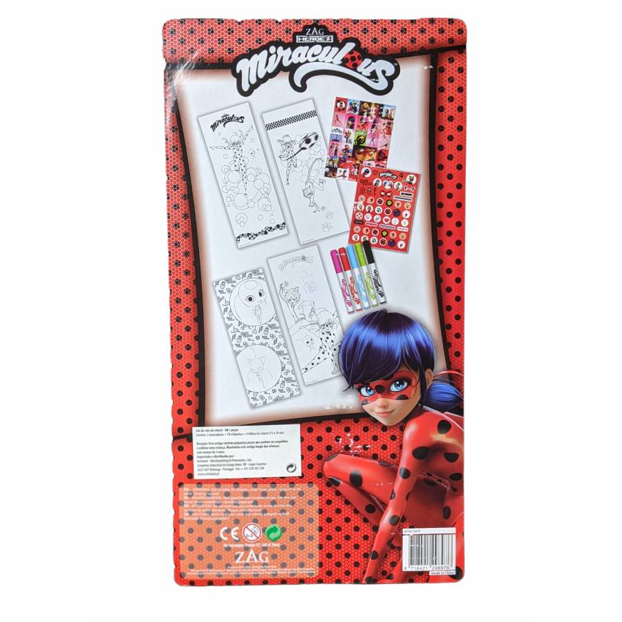 Cahier de dessin miraculous ladybug livre de coloriage a4 + stickers  autocollant - Conforama