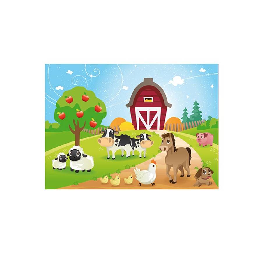 Puzzle da 48 pezzi per bambini Animali della fattoria