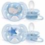 Set of 2 Advent Pacifiers 6 to 18 months Stars and Whale