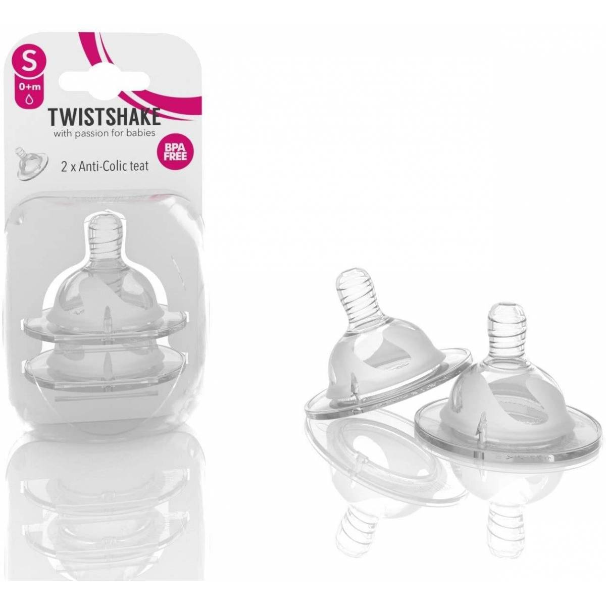 Twistshake Tetine Anti Colic Small 0+ x2