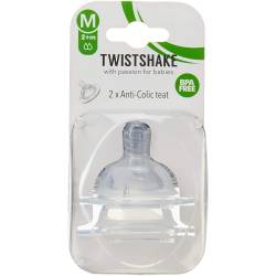 Twistshake Tétine Anti Colique Medium 2m+ x2