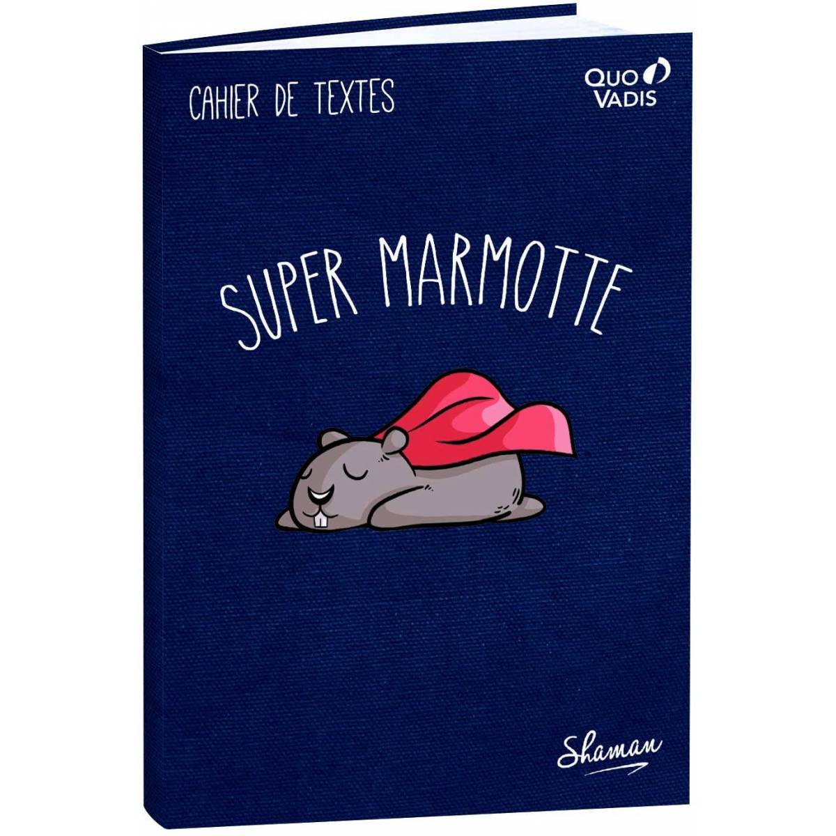 Cahier de textes Quo Vadis "Super Marmotte" 21 x 15 cm