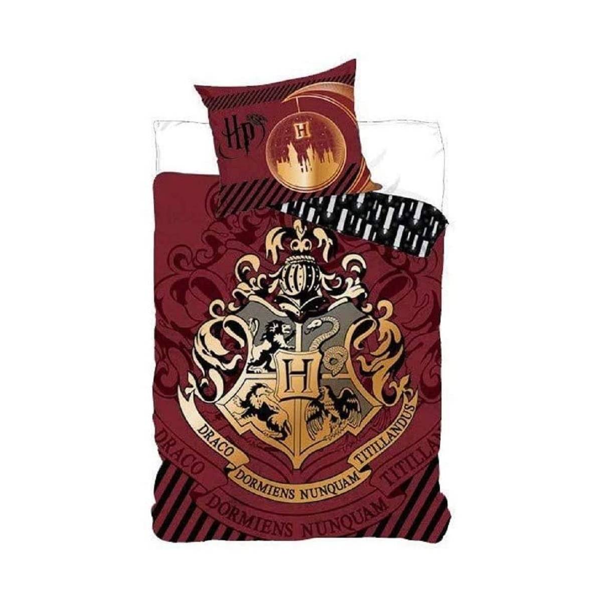 Housse de couette Harry Potter 140 x 200 cm + taie d'oreiller