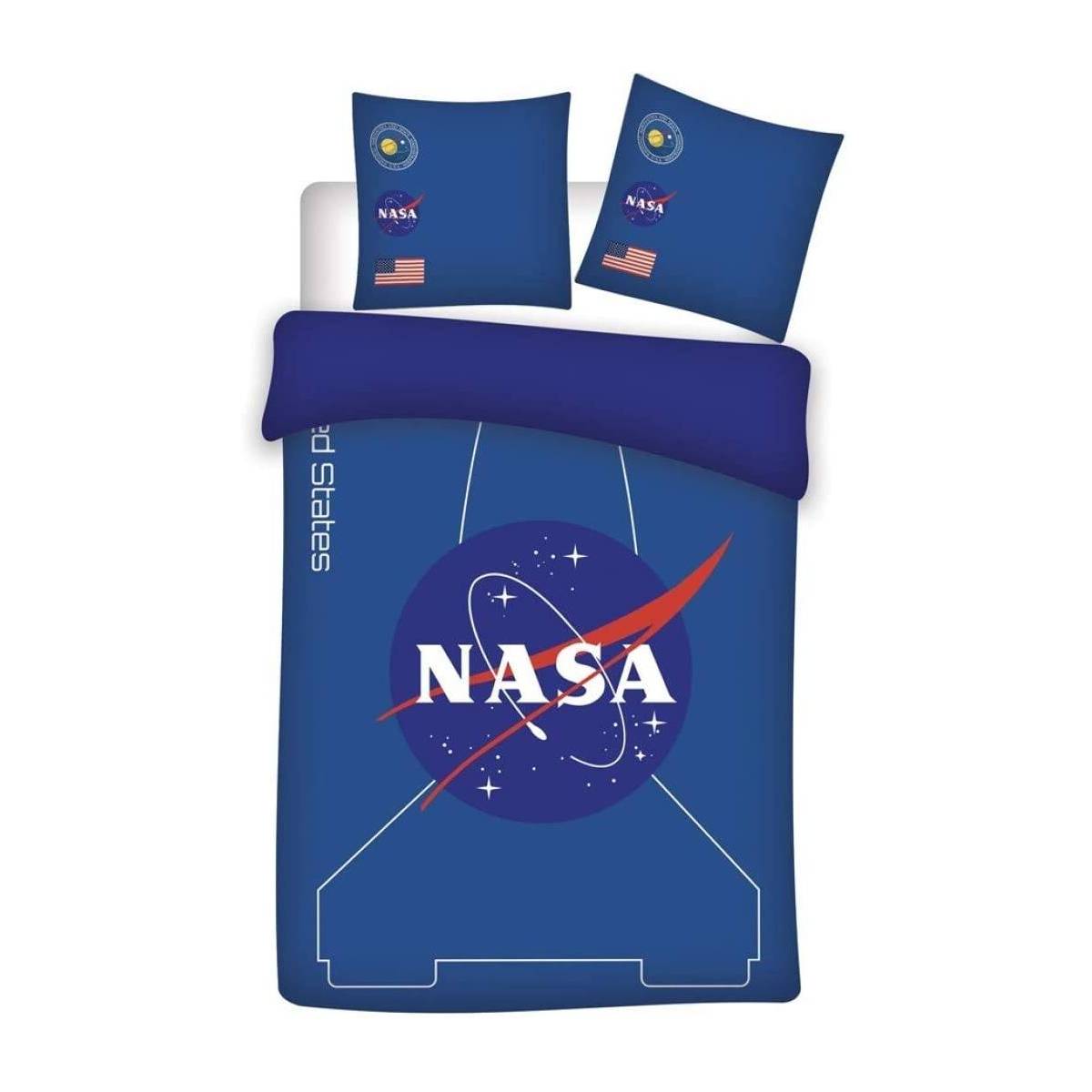Housse de couette NASA Bleu 140 x 200 cm + taie d'oreiller