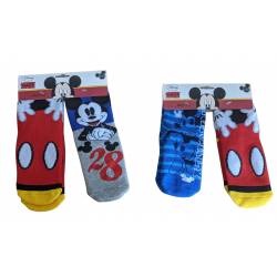 Pack de 2 Chaussettes Antidérapante Mickey Mouse