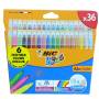 Bic Kids 36 farbige Marker + 6 fluoreszierende Marker