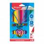 18 Crayons de Couleur en Résine Color'Peps Strong