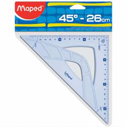 MAPED Geometrisches Quadrat 45° Hypotenuse 26 cm