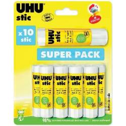 Colle UHU Super Pack 9 Sticks 8.2g + 21g