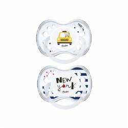 Set of 2 Anatomical Dodie New York Pacifiers +18 months