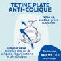 Pack de 2 Biberons Anti-Colique Dodie PP 270 ml Jaune et Bleu