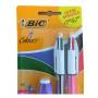 2 stylos à bille Shine 4 couleurs + 1 Tipp-Ex