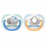Sucettes Avent Ultra Air 0-6 mois Elephant Pingouin