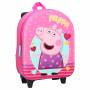Peppa Pig 3D Rolling Backpack Pink 31 cm