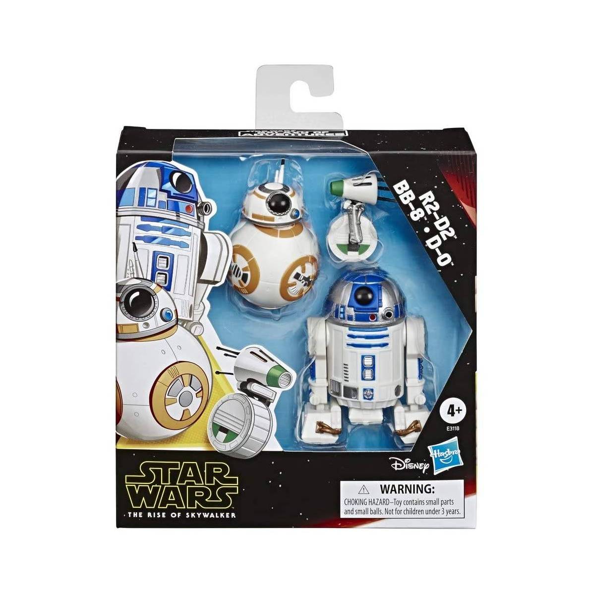 Figurines Star Wars R2-D2 BB-8 et D-0 12.5 cm Galaxy of Adventures