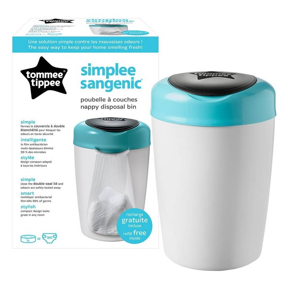 Poubelle à couches Tommee tippee Sangenic