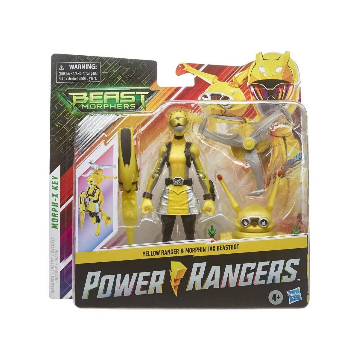 Figurine Power Rangers Jaune et Morphin JAX Beast morphers 15 cm
