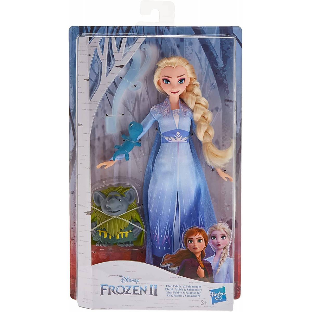 Frozen 2 Bambola Elsa, Pabbie e Salamander