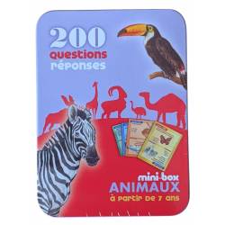 Jeu Educatif 200 Questions Réponses Animaux mini-box