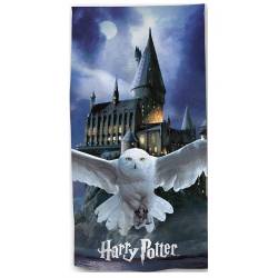 Serviette de plage Harry Potter Hedwige 70 x 140 cm