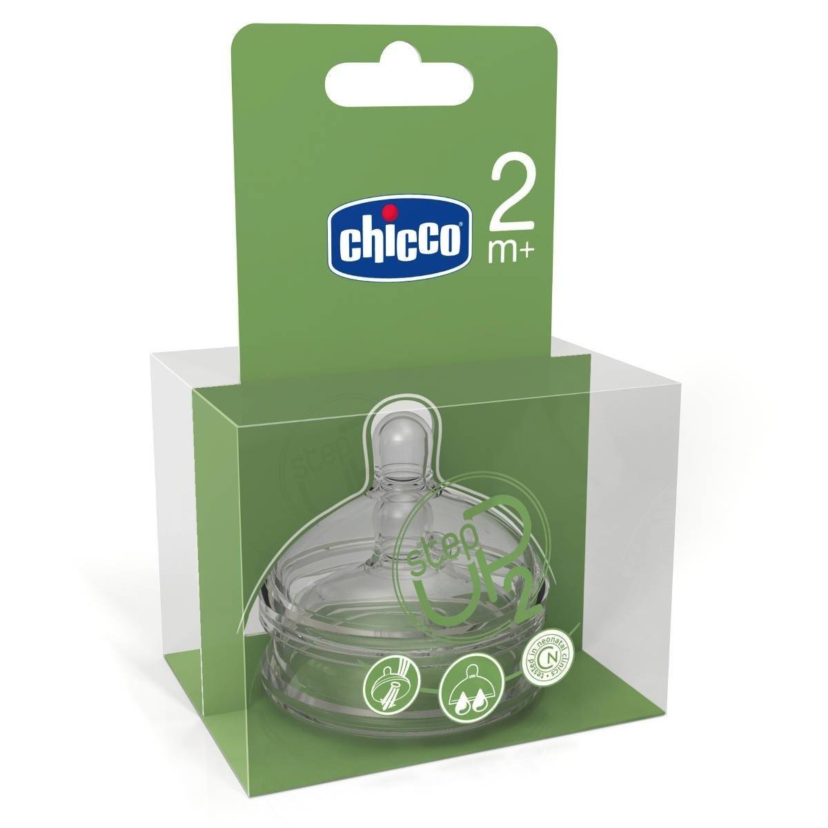 Chicco 2 Tétines Step Up 2 Flux - 2 m+