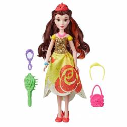 Muñeca y accesorios Disney Princesa Bella 28 cm