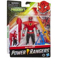 Power Rangers Beast Morphers - Figurine Ranger Rouge Beast-X - 15 cm