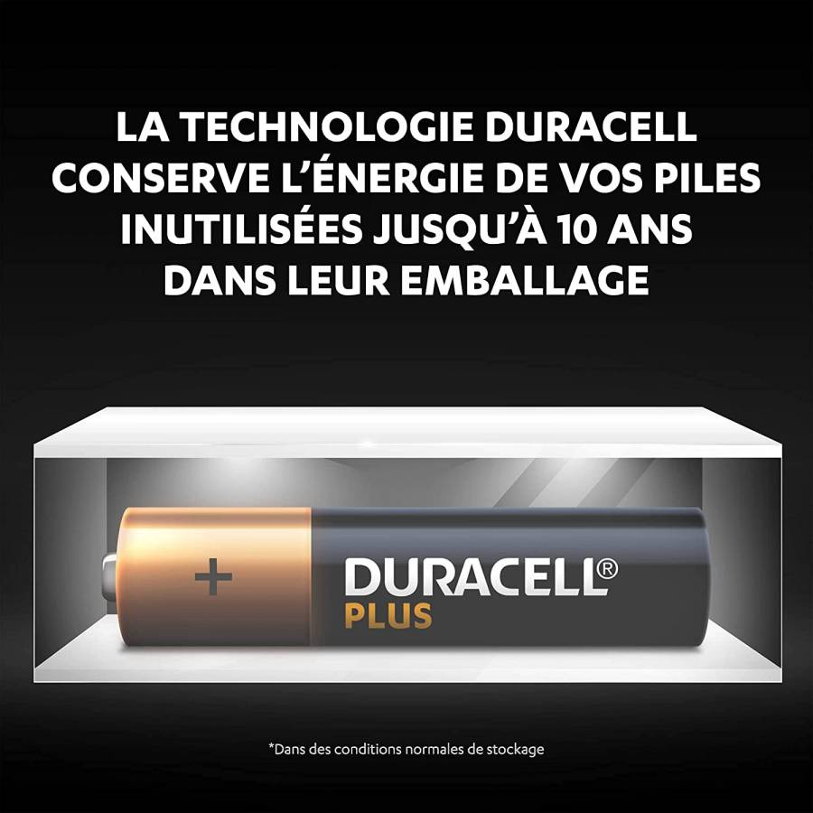 Duracell NEW Plus AAA Alkaline Batteries Pack of 4 1.5V LR03 - MaxxiDiscount
