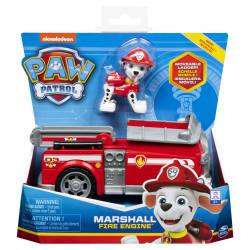 Camion de pompier La Pat'Patrouille Marshall Rouge 16 cm + figurine