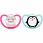 Set of 2 Nuk soothers limited edition 6-18 months koala penguin