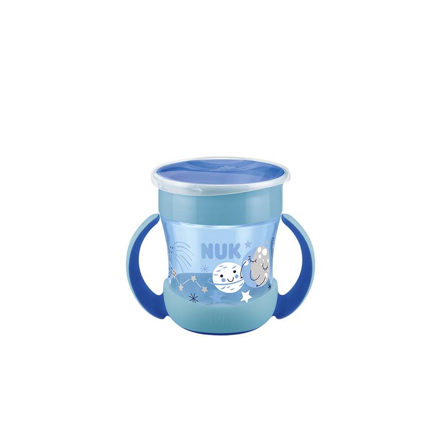 Mini Learning Cup + Night Soother 6-18months Nuk 160ml Blue