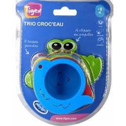 Trio juguete de baño CROC'EAU Tigex 6 meses