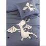 Kidzroom duvet cover 140 x 200 cm Blue Dragon + pillowcase
