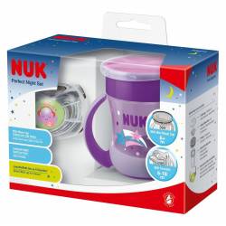 Mini Learning Cup + Night Pacifier 6-18 months Nuk Magic Cup 160 ml Purple