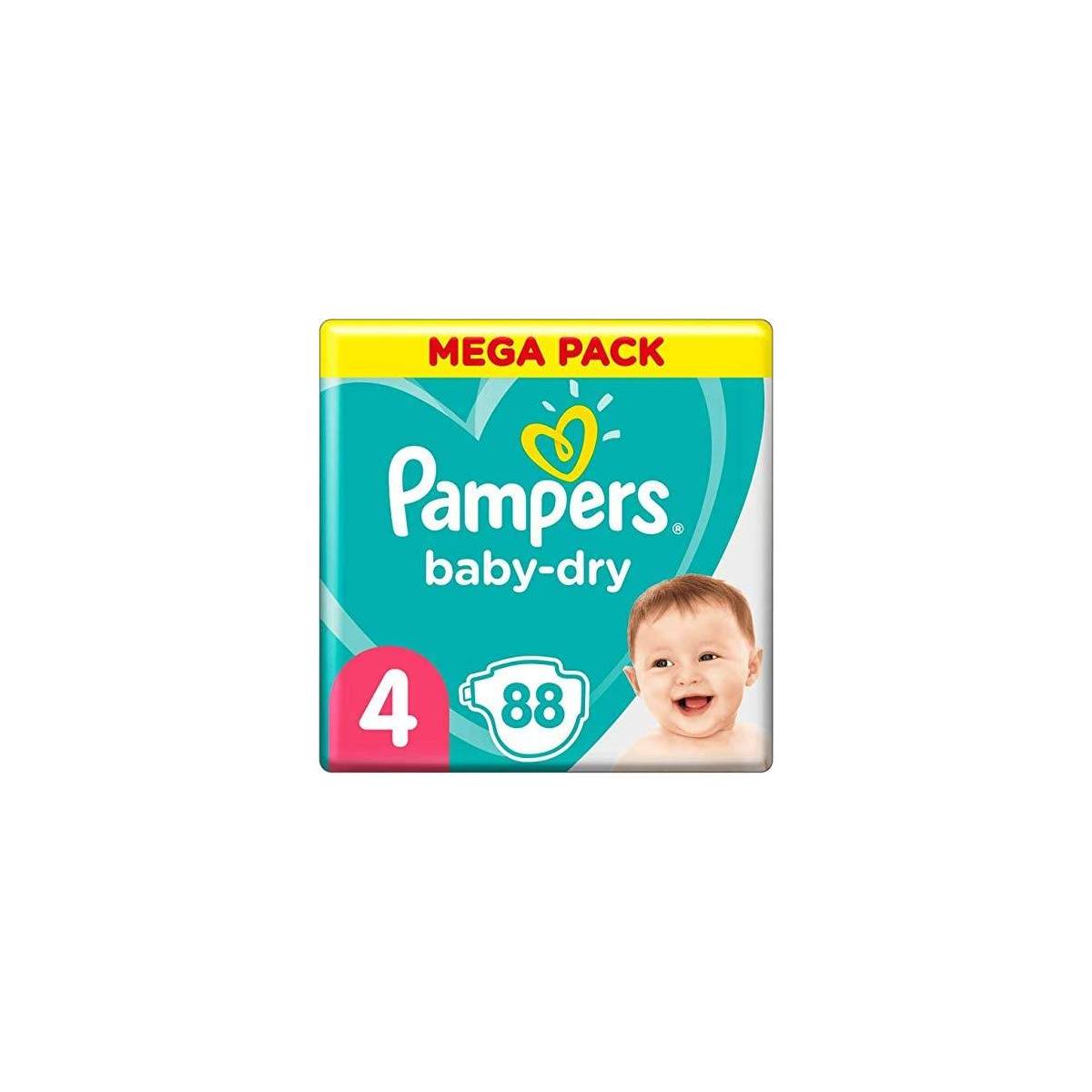 Pampers Baby Dry Diapers, Size 7, 88 Count