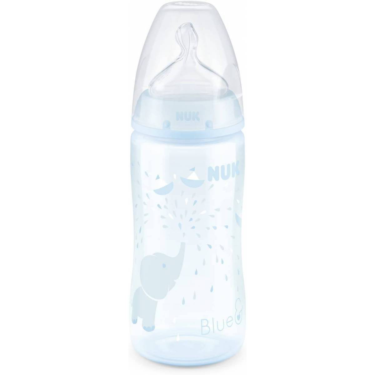 Baby bottle Nuk 300 ml First choice+ 0-6 months Elephant