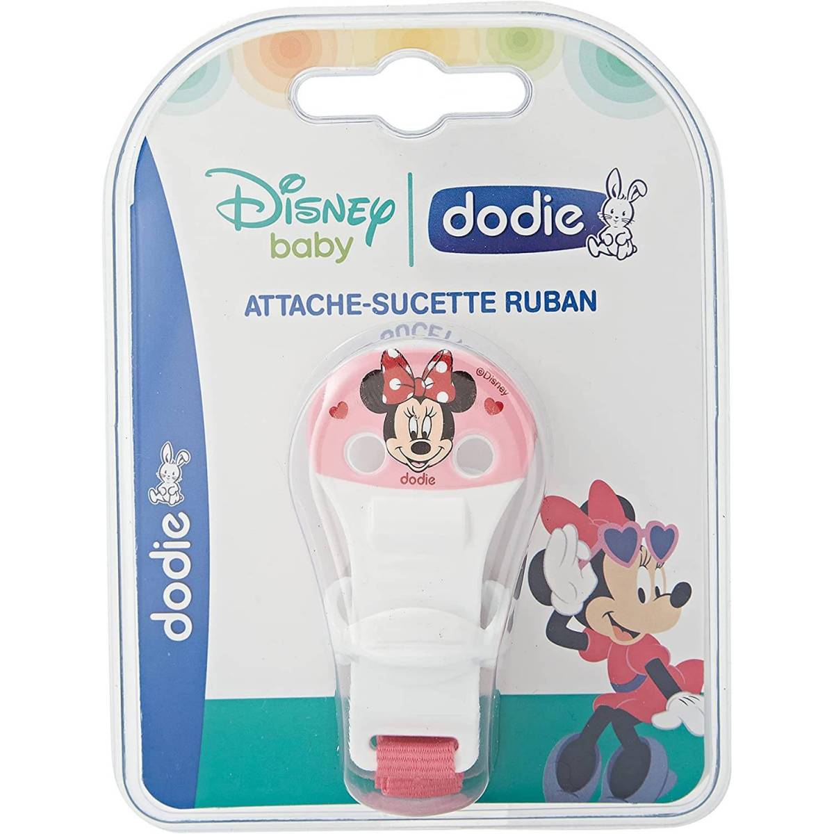 Attache-Sucette Ruban Dodie Minnie Mouse