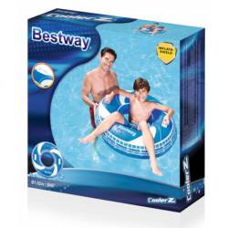 Bestway - Boa idro-forza blu 102 cm di diametro con maniglie