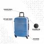 Rigid suitcase Christian Lacroix 72 cm Blue 4 wheels TSA