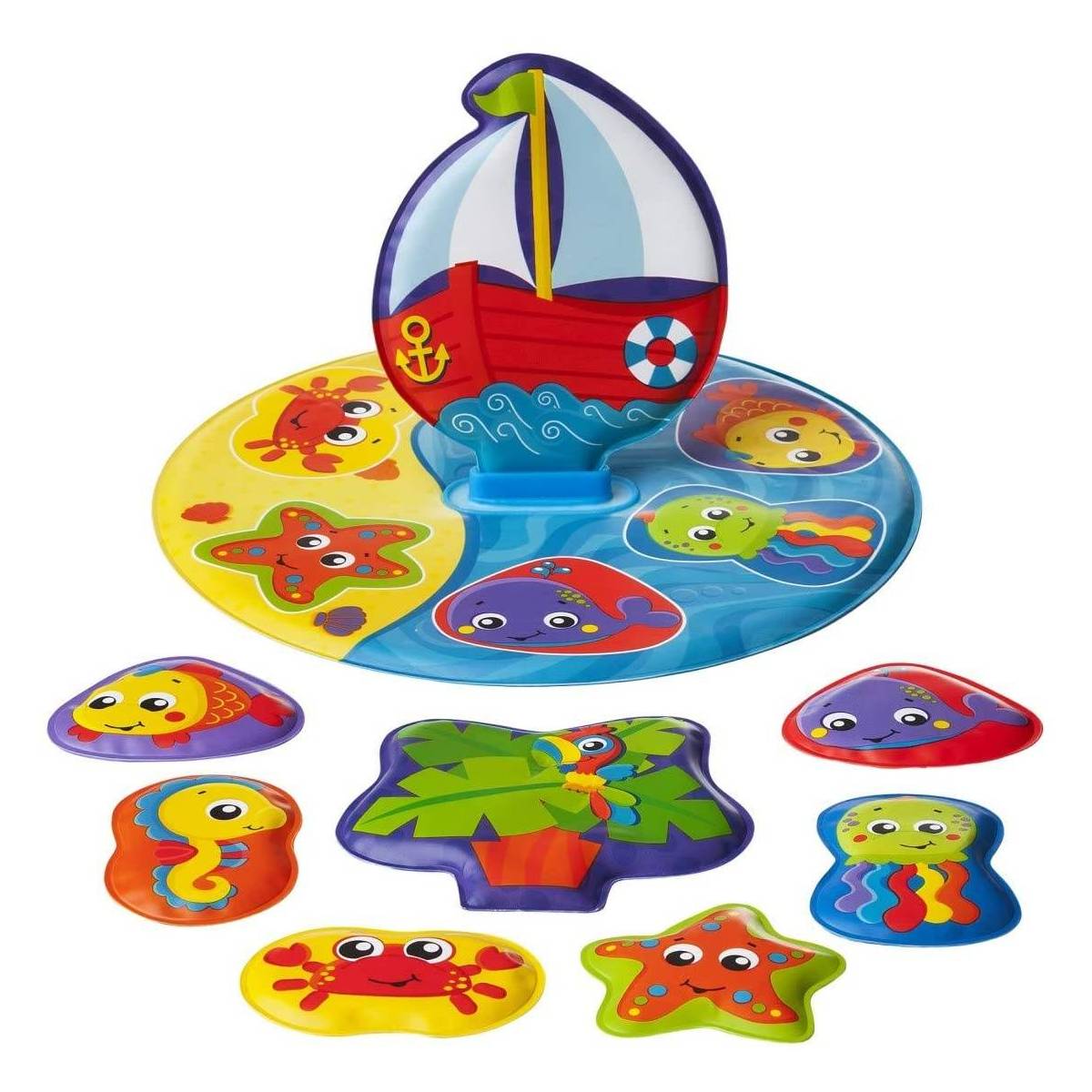 TIGEX Puzzle jouets de bain L’île Flottante 10 mois +