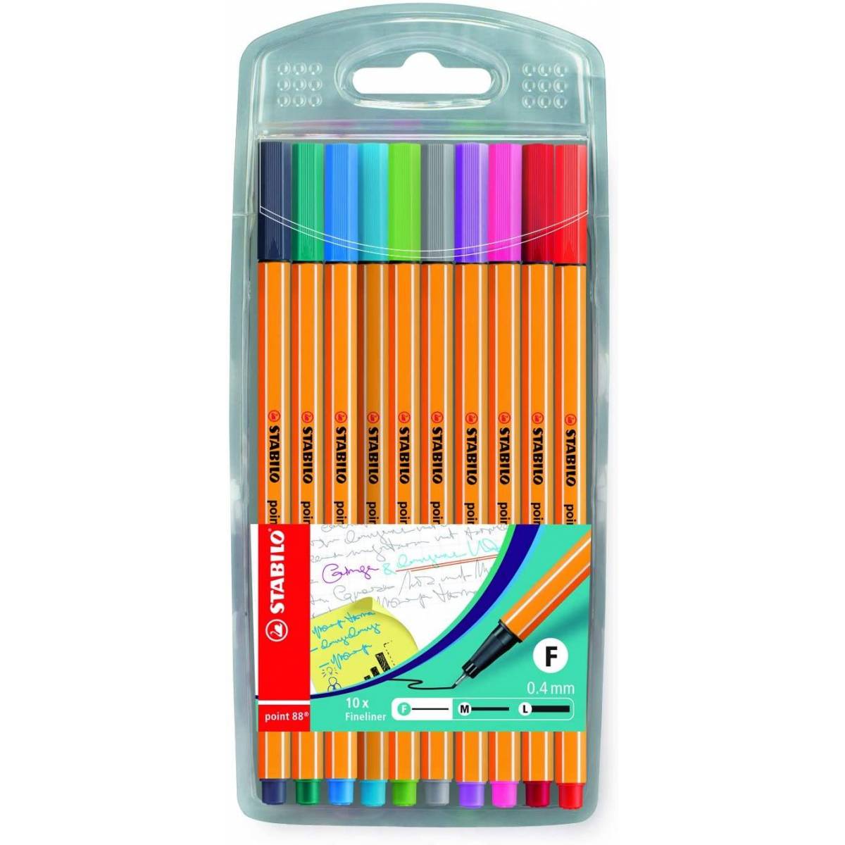 Stabilo Point 88 Fineliners, Pastel Colors Set of 8