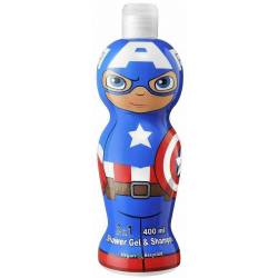 Marvel Capitán América Gel de Ducha y Champú 2 en 1 400ml
