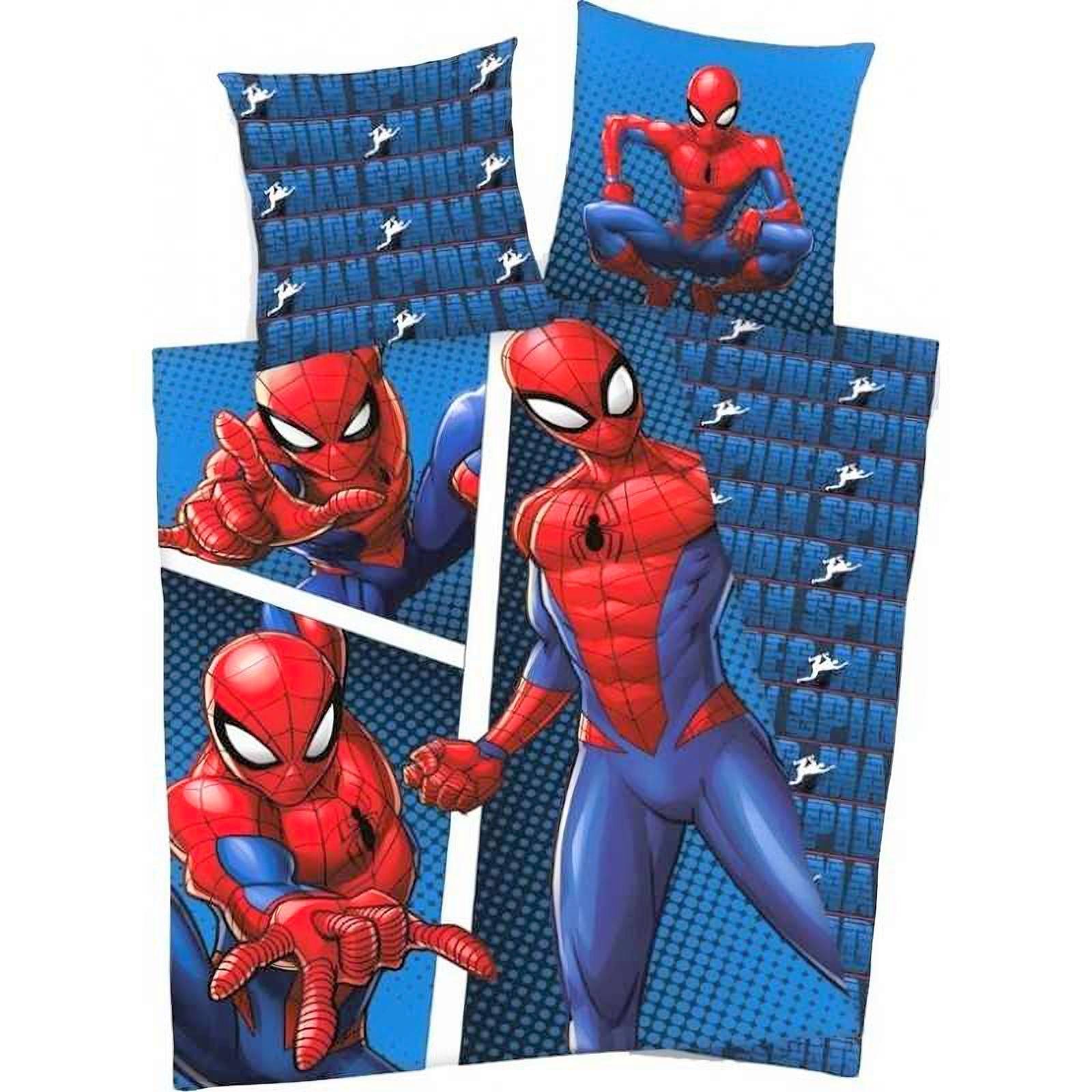 Copripiumino Spiderman 140 x 200 cm rosso, 140 x 200 federa 65 x 65 cm Spiderman 