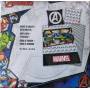 Bettbezug 140 x 200 cm Marvel Avengers + Kissenbezug Weiß