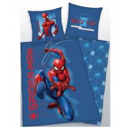 Housse de couette 140 x 200 cm Spider-Man With great power + Taie d'oreiller