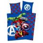 Marvel Avengers Bettbezug 140 x 200 cm + Marineblauer Kissenbezug