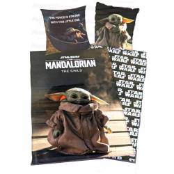 Duvet cover The Mandalorian the child 140x200 cm + Black pillowcase