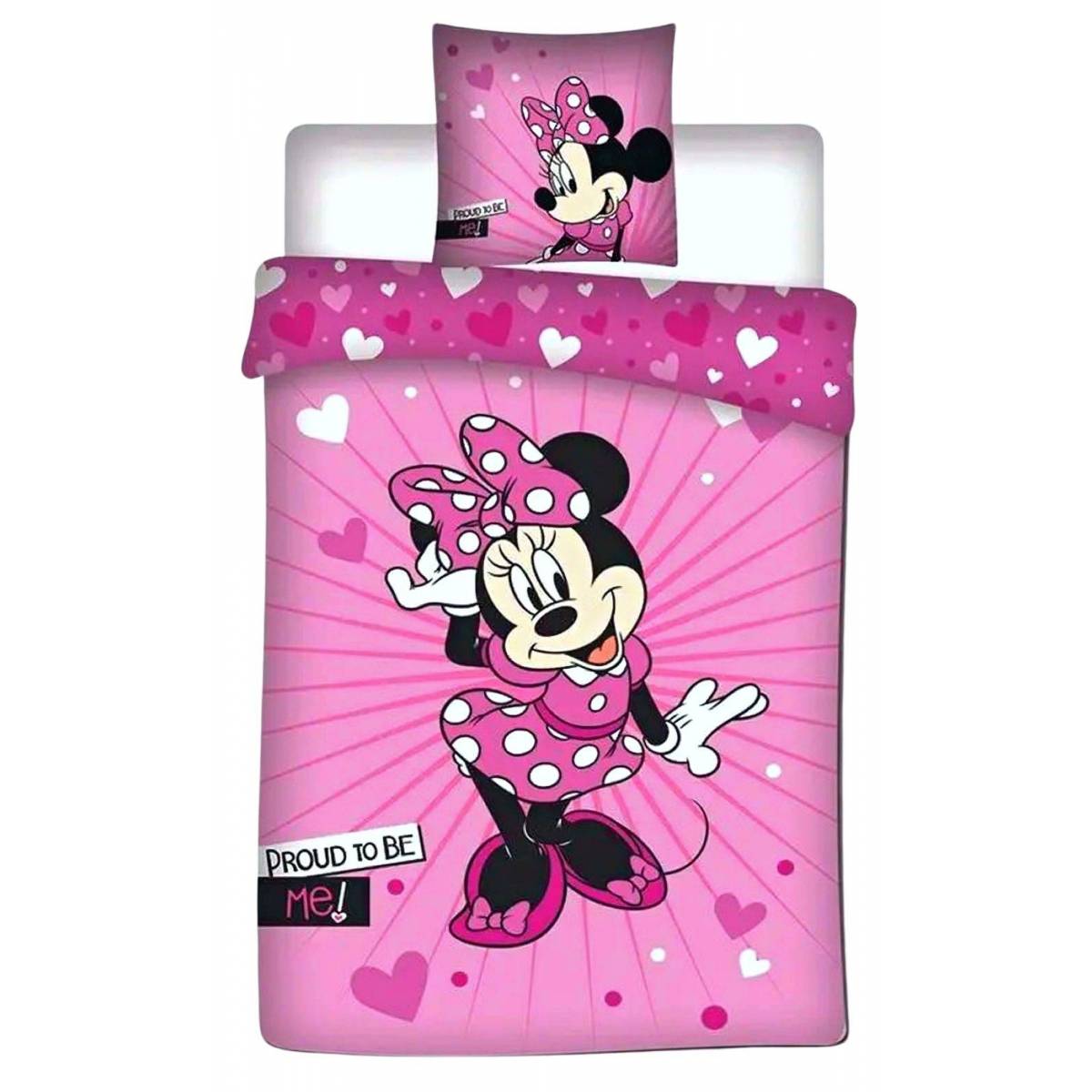Minnie Proud To Be Me duvet cover 140x200 cm + Pillowcase