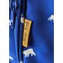 Cartable bleu Olivier Strelli Garçon 40 cm + couvre-sac jaune réflechissant